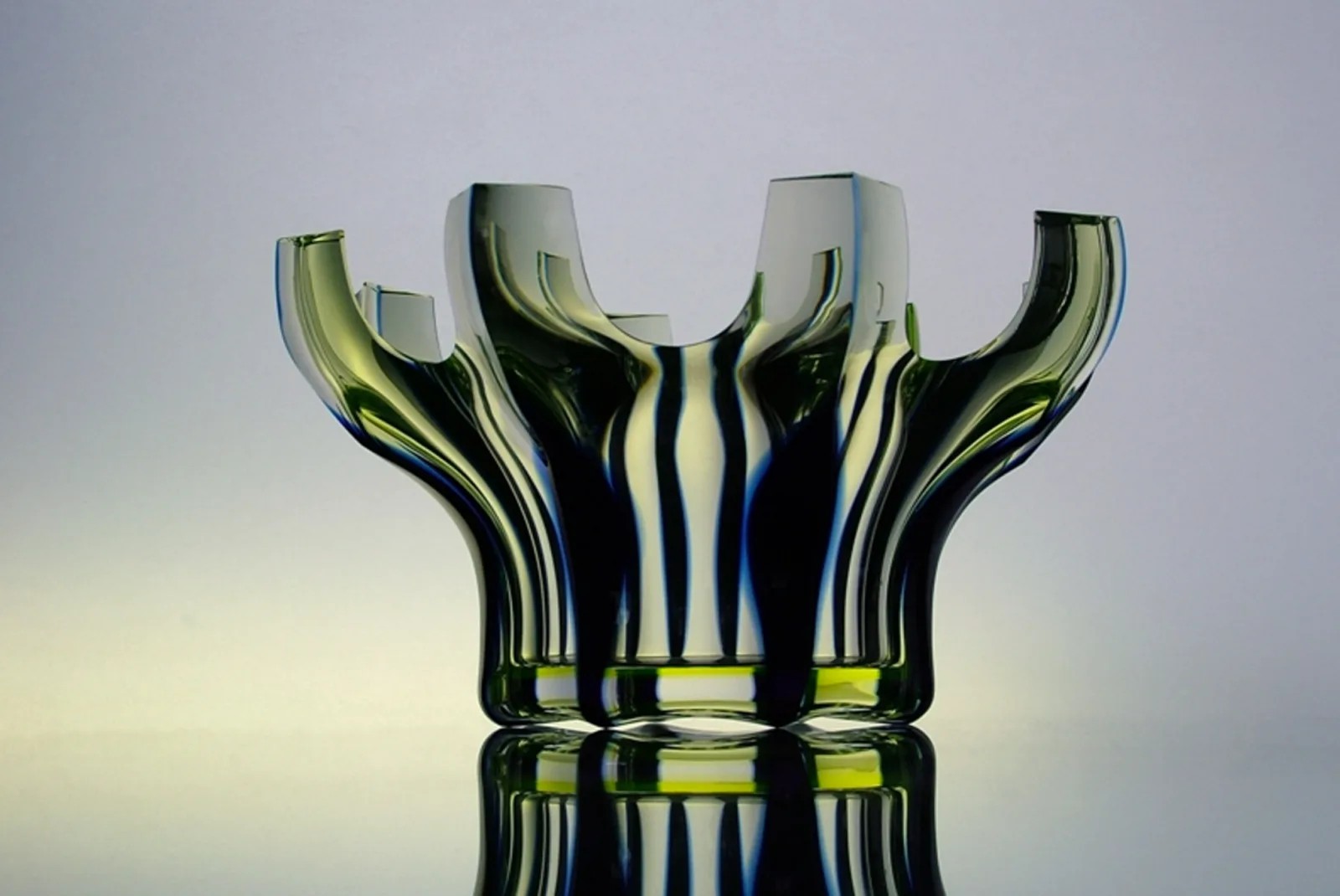 Crown OCTAVIANA – hand made glass object